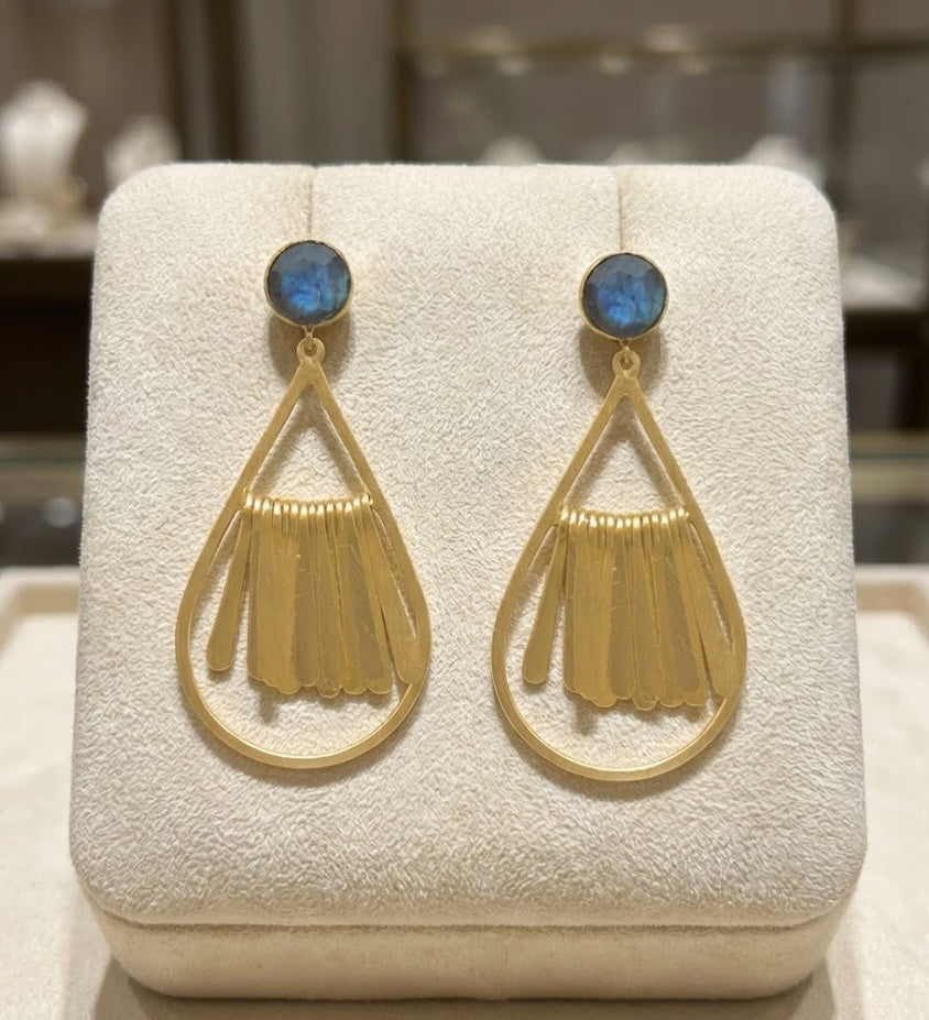 Fringe Pear Earrings