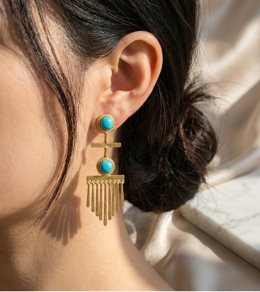 Fringe Egyptian Earrings