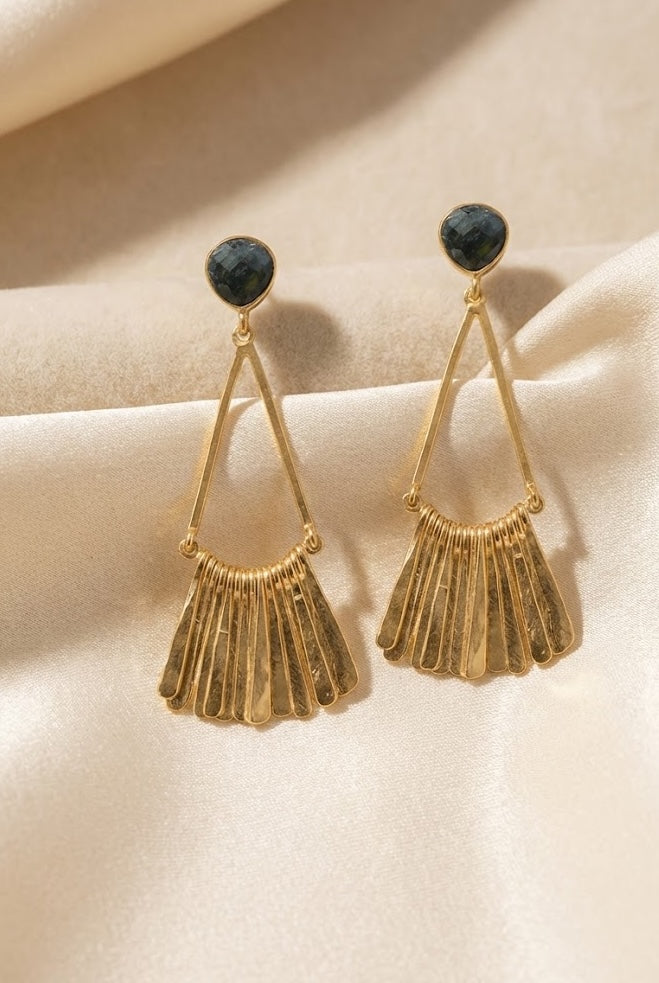 Pear Fringe Earrings