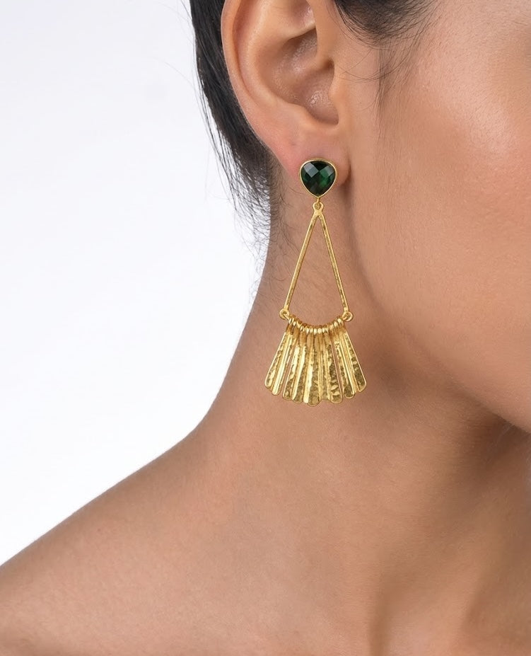 Pear Fringe Earrings