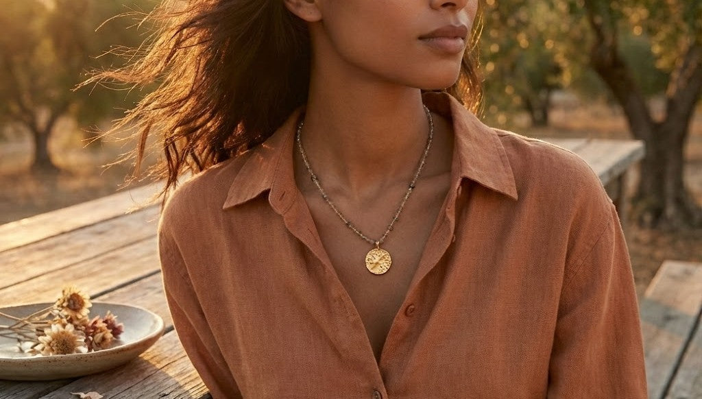 Luminous Labradorite Pearl Long Chain necklace