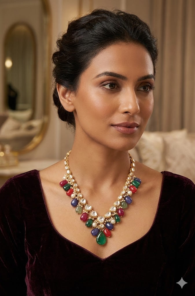 Nizam Necklace 22K Gold-Plated