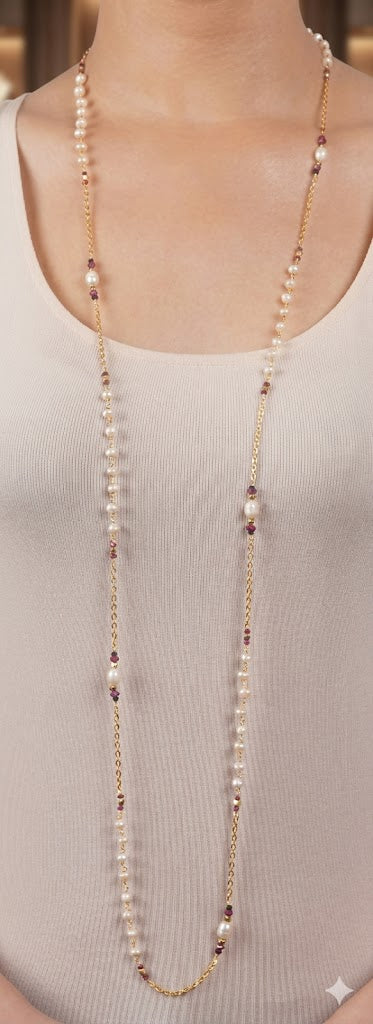 Eternal Elegance Trio Long Chain Necklace