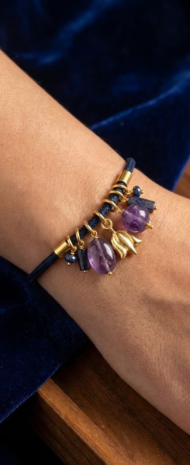 Love Bracelet  Serenity Amethyst 21mm