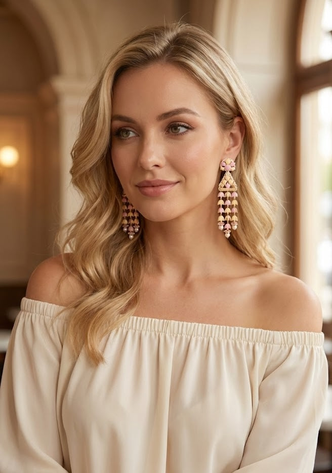 Handcrafted Jannat Earrings – Featuring a Stunning 22K Gold Plate