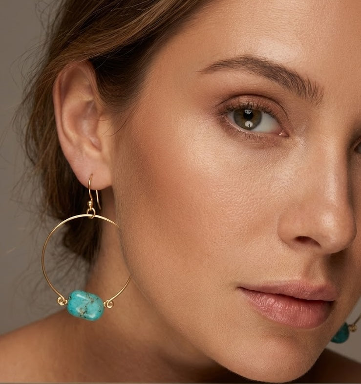 Metal Blast Lightweight Earrings – Handcrafted 18K Gold-Plated Elegance