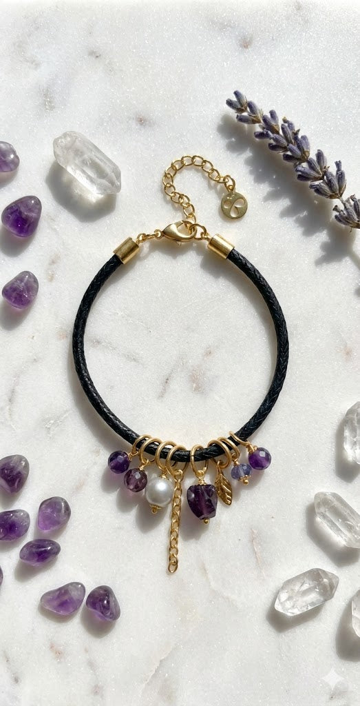 Love Bracelet Ruby, Pearl, and Amethyst 31mm