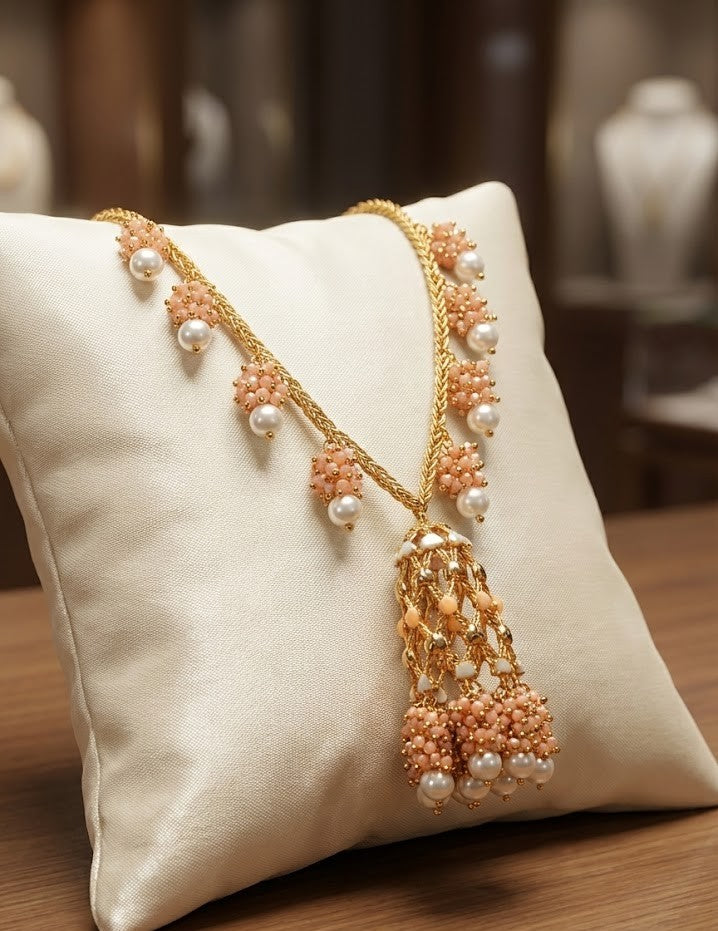 Jannat Necklace - Handmade Brass Chandeliers with 22K Gold