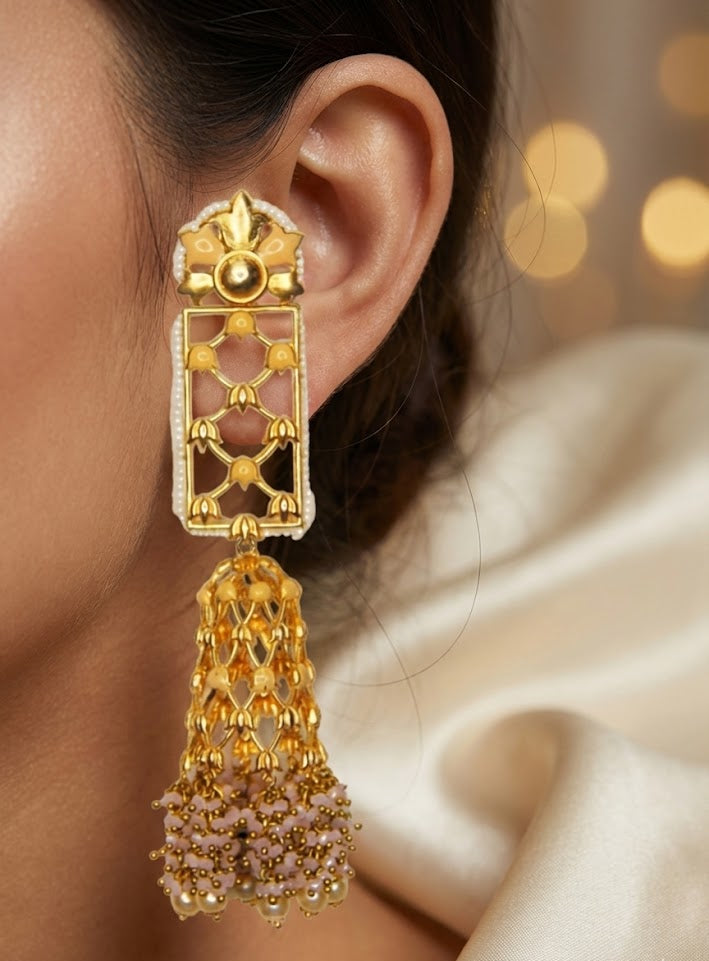 JJ's Jannat Earrings – 140mm Height shoulder Dusters