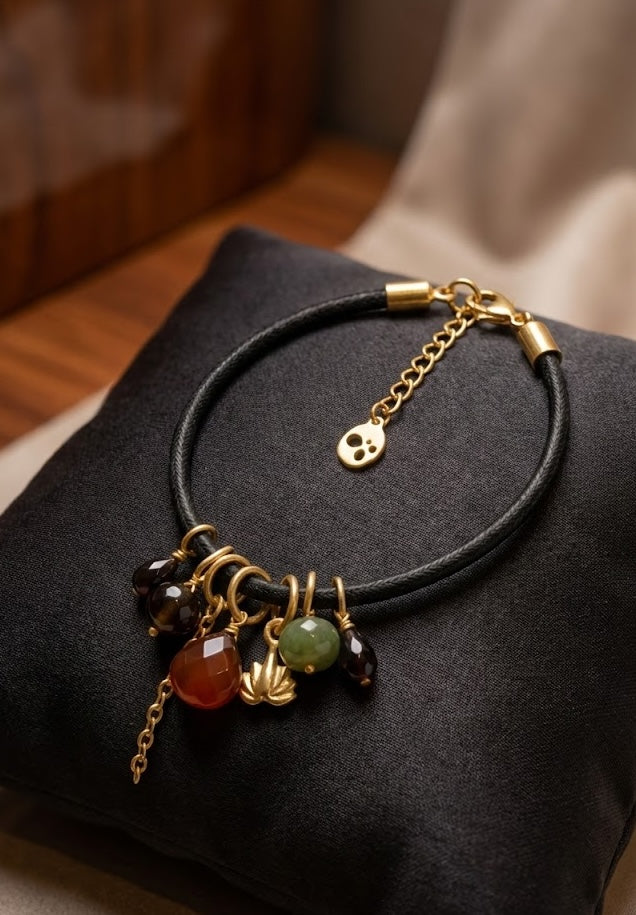 Love bracelet Luxe Fusion  in Ruby and Tourmaline  36mm