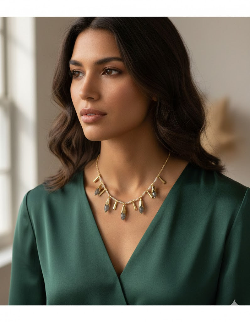 Fine One Necklace: Simple Smoky Quartz Design