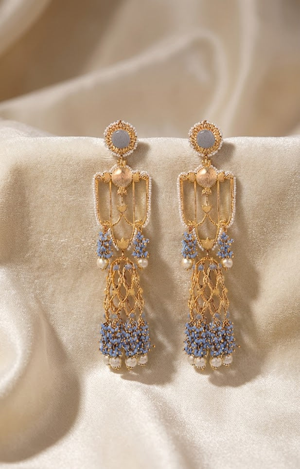 22K Gold-JJ's Plated Handmade Earrings – Elegant Jannat Jhumka's