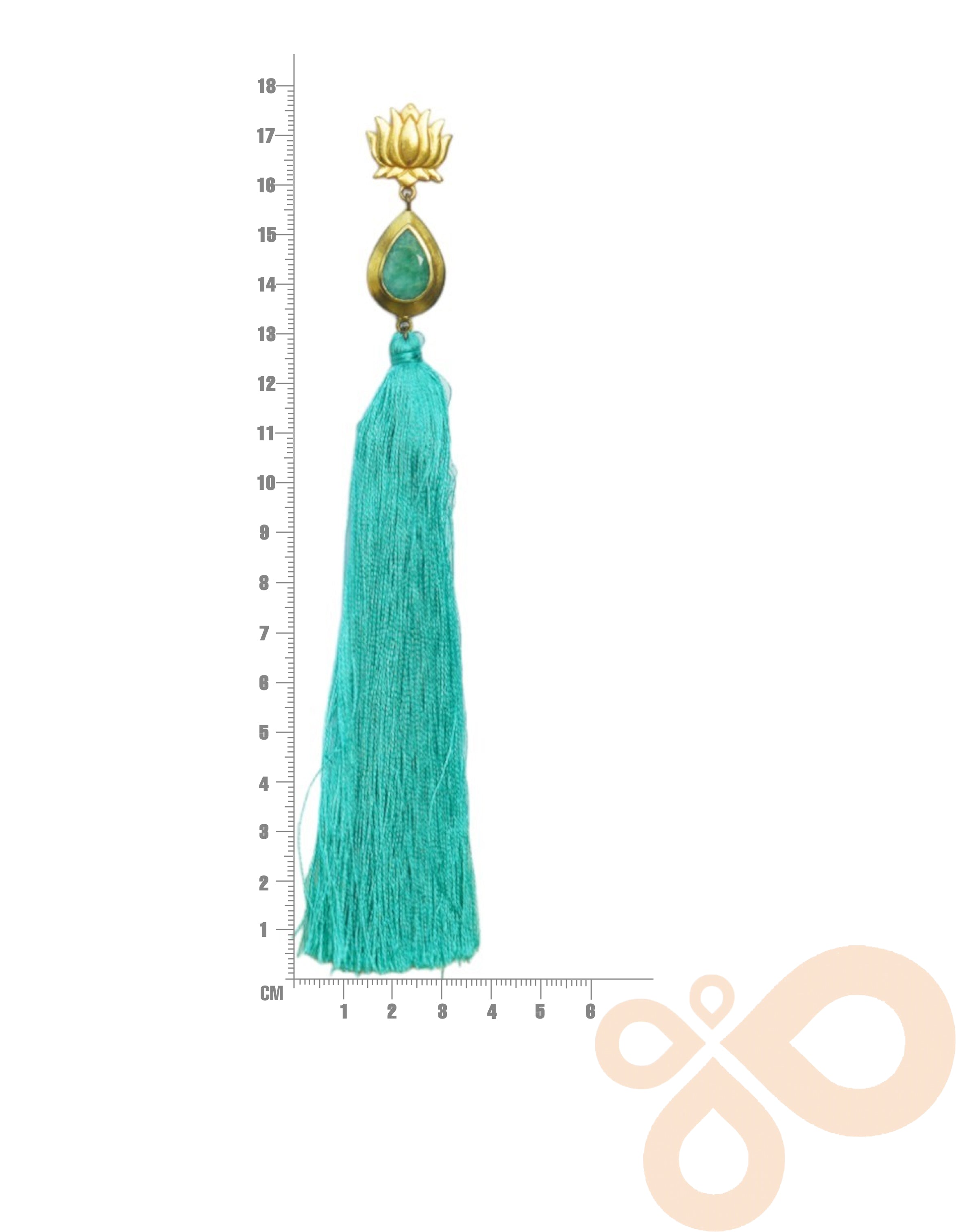 DOR Statement Earrings – 178mm Length, 18K Gold-Plated Elegance