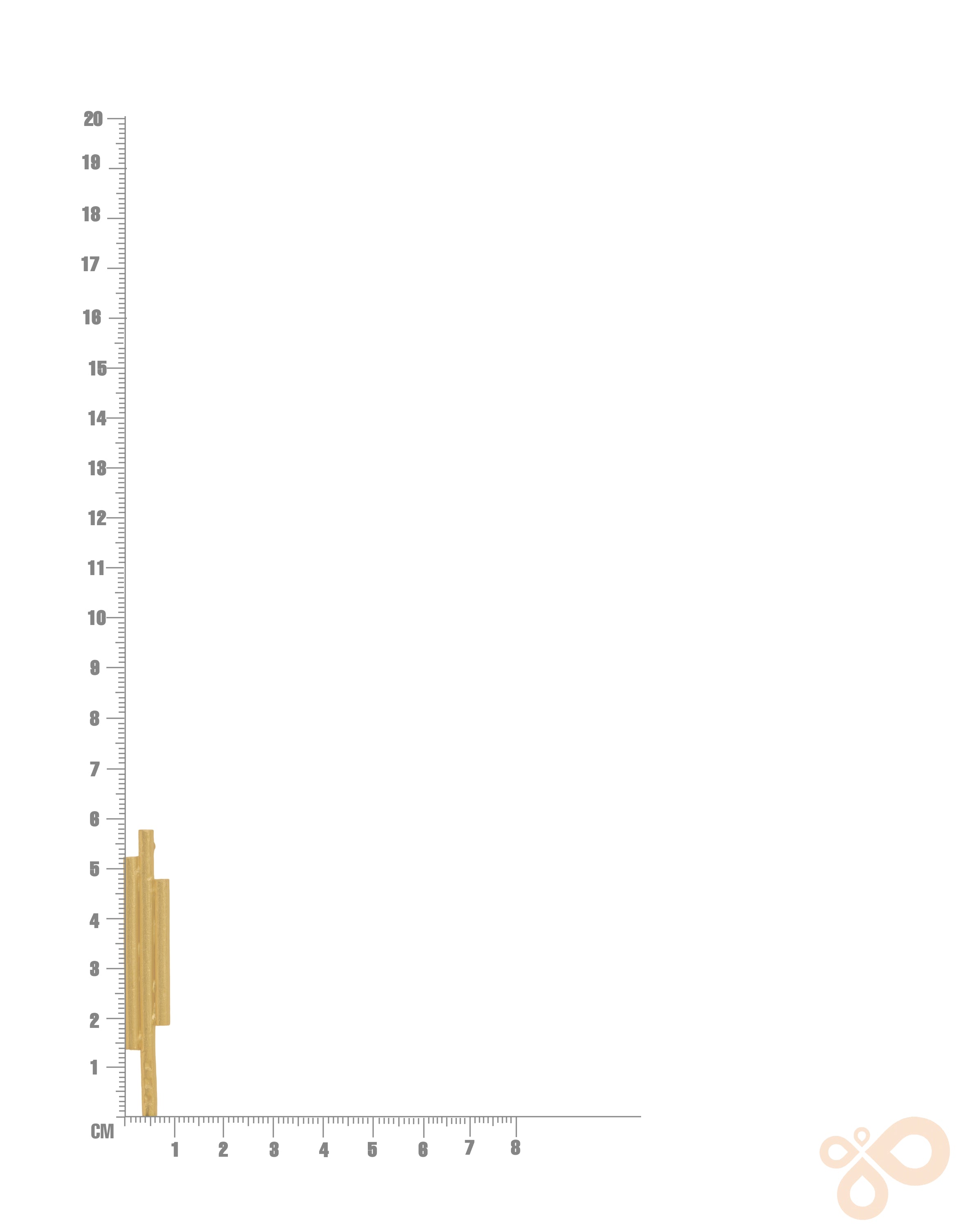 Metal Blast Earrings 58mm x 8mm – Lightweight 18K Gold-Plated