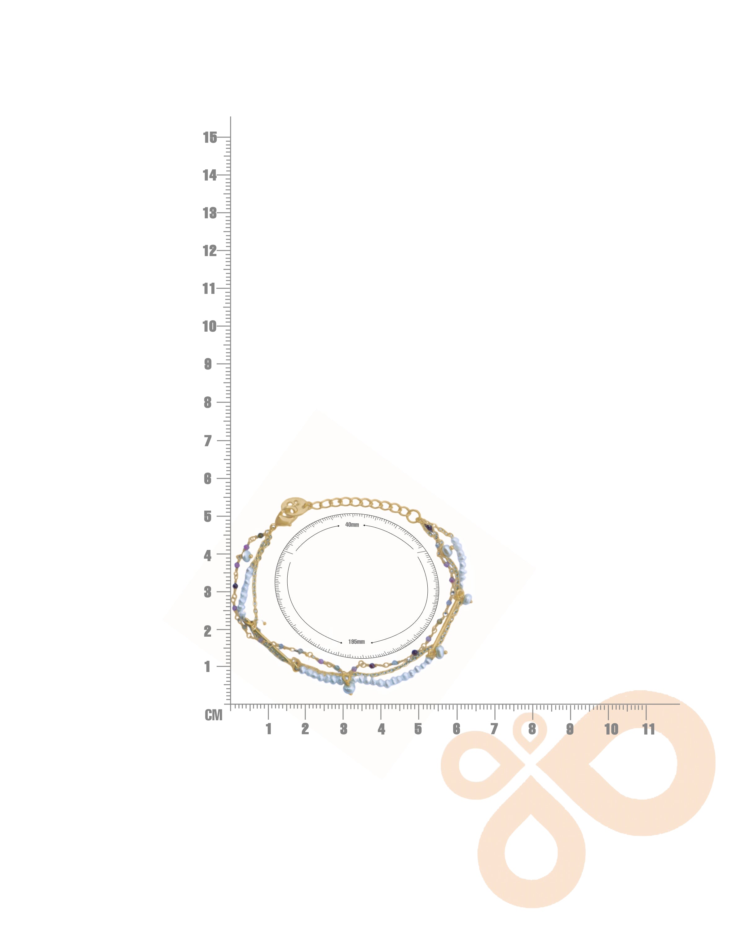 Handcrafted Tourmaline Bracelet with 18K Gold Plating