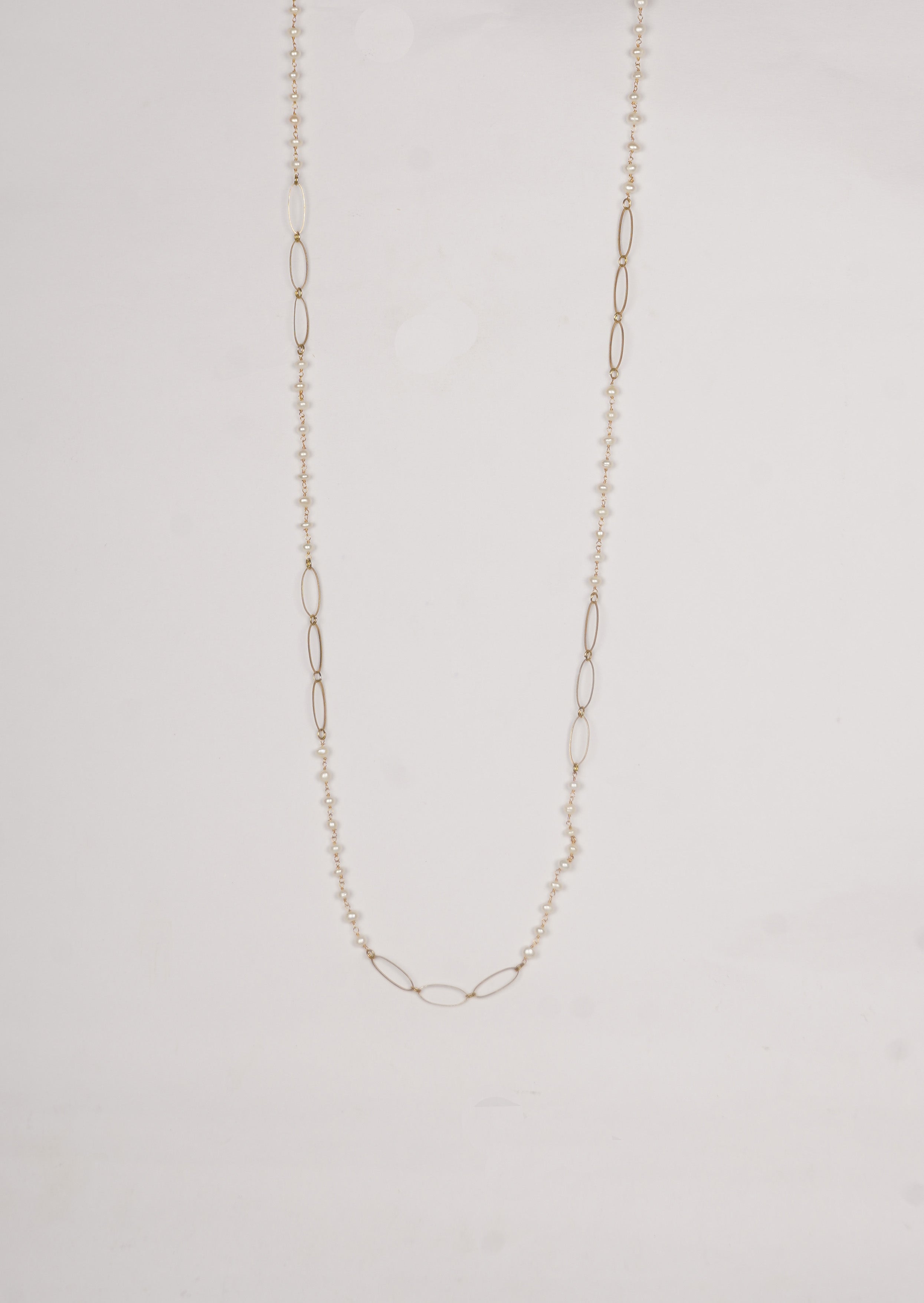 Pearl Serenity Grace Long Chain Necklace