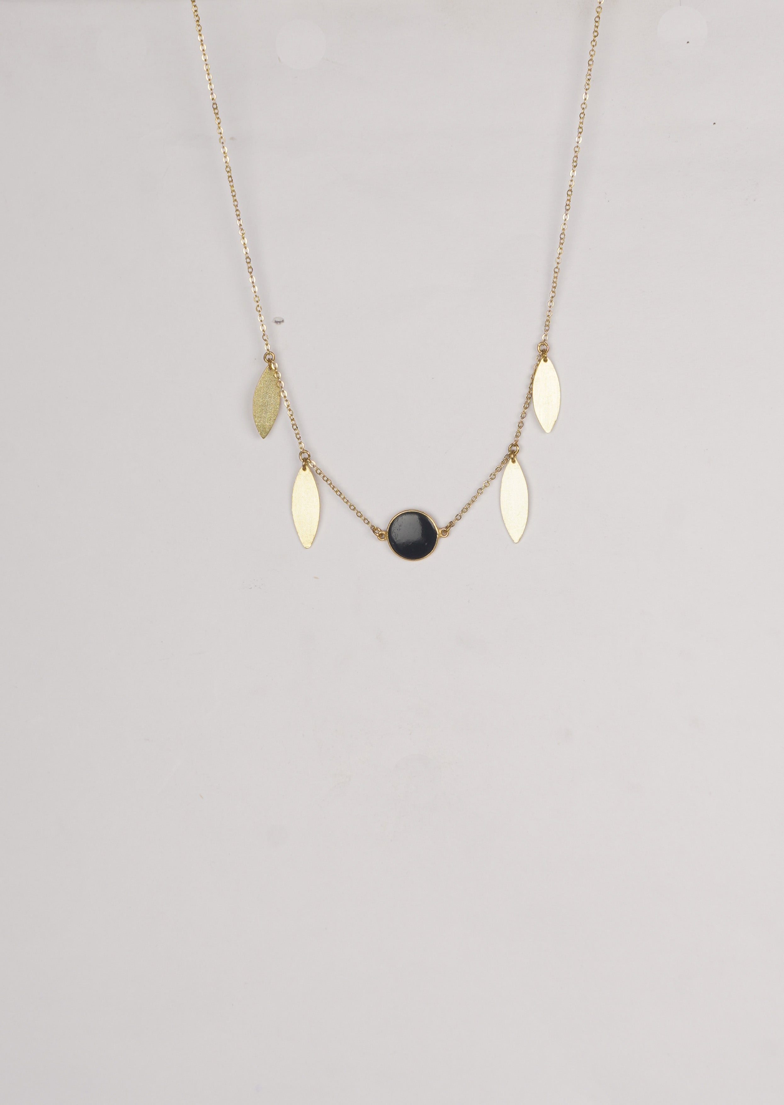 Eternal Black Onyx Grace Long Chain necklace