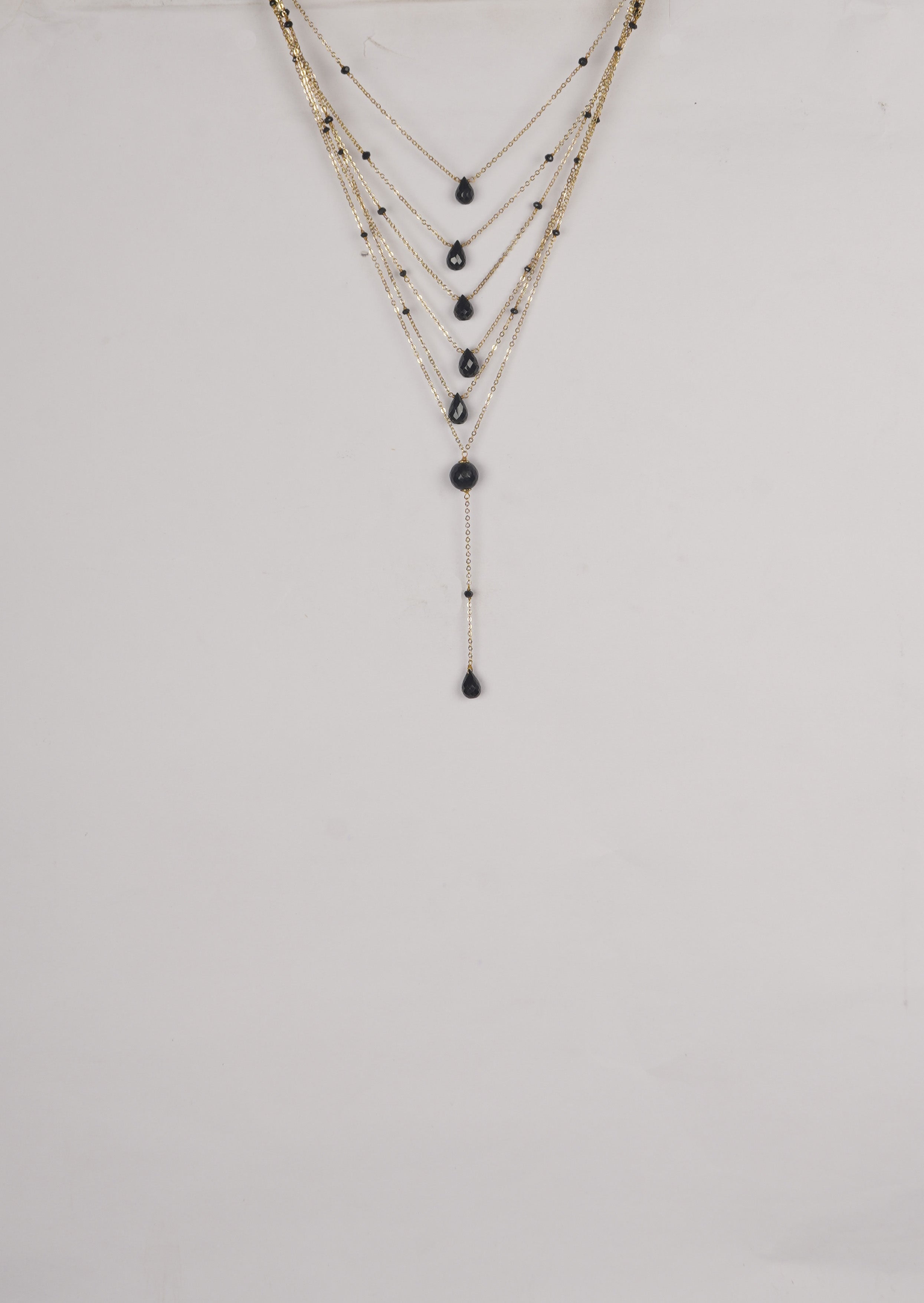 Midnight Onyx Grace Long Necklace