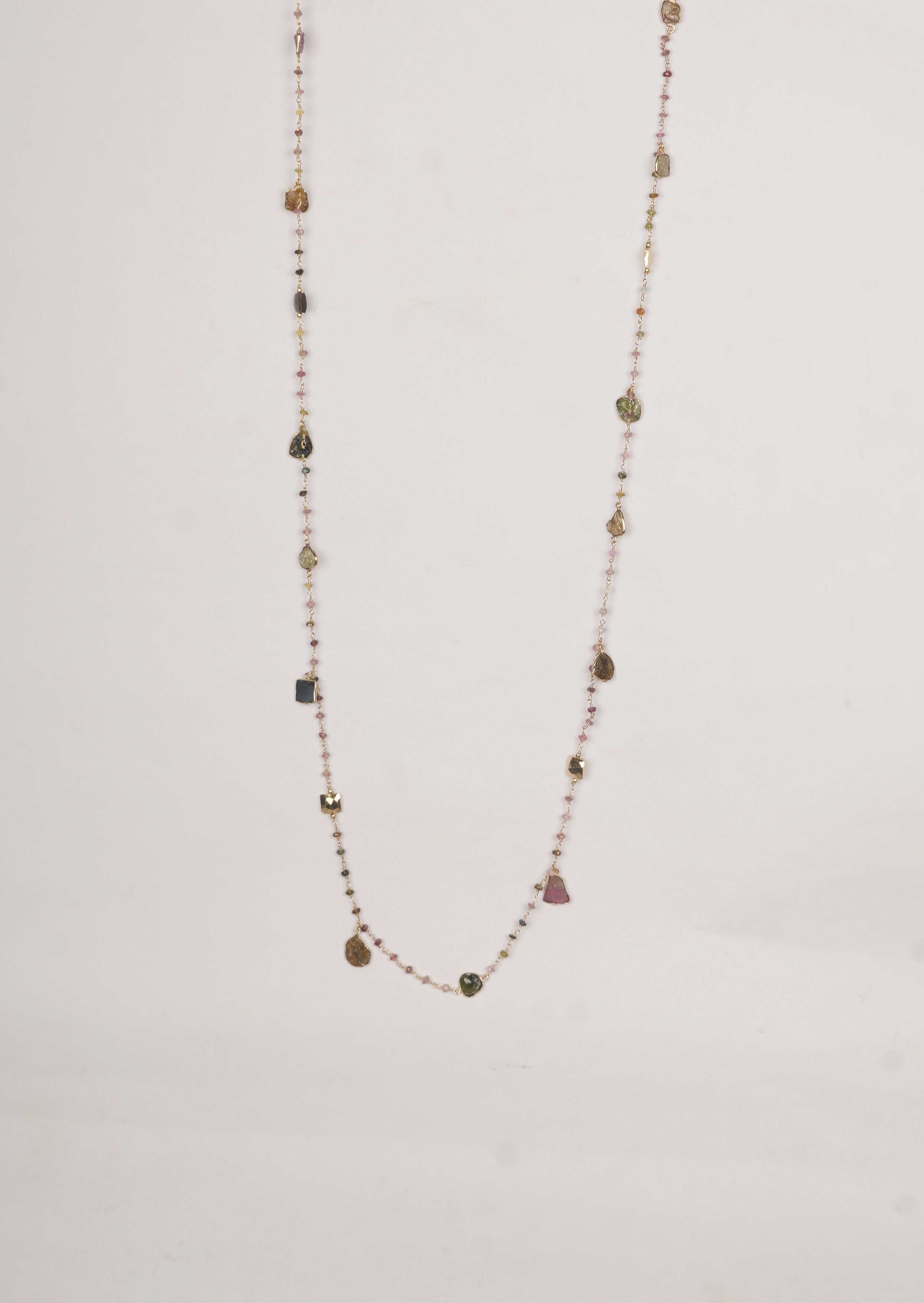 Eternal Tourmaline Long Chain Necklace