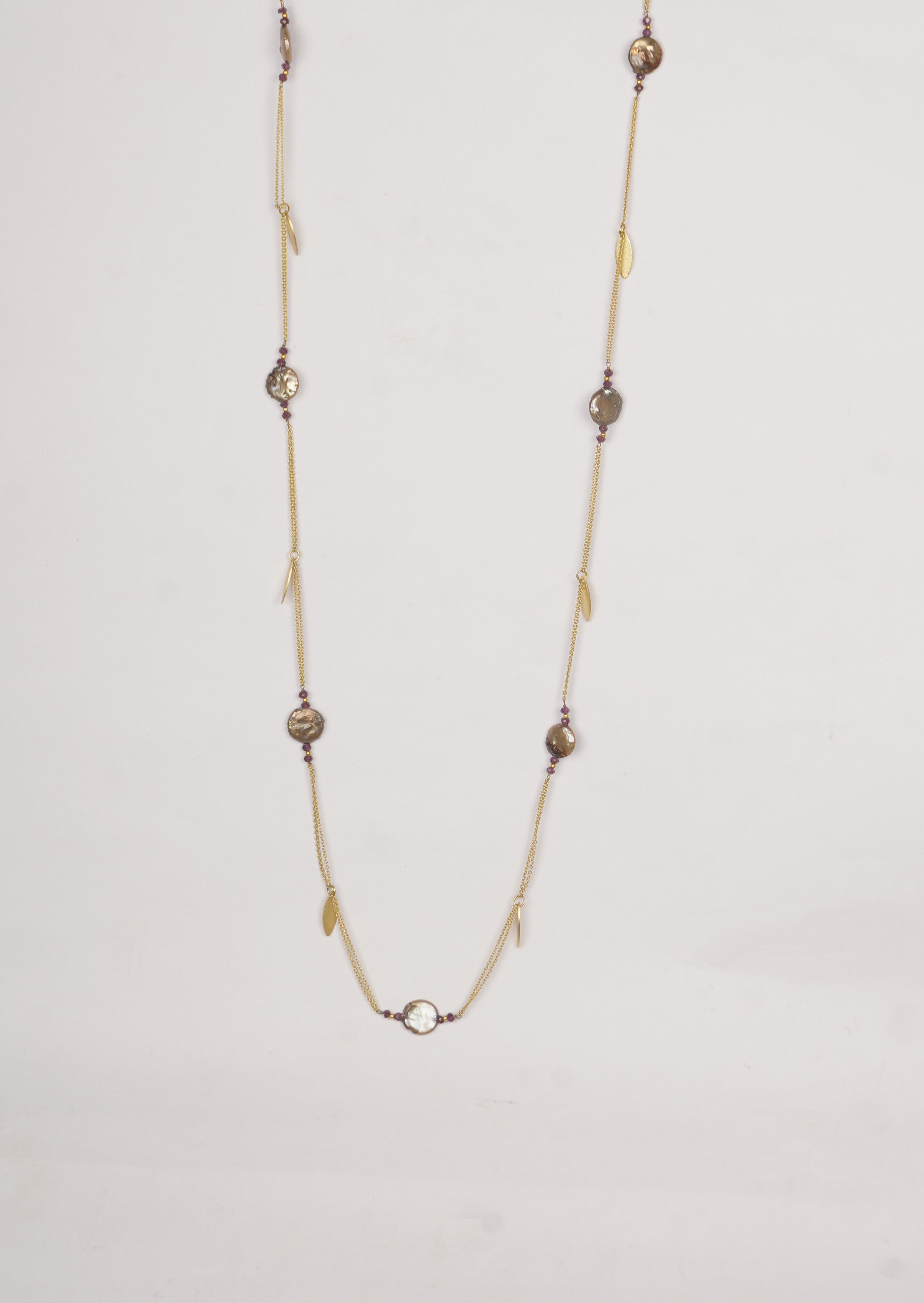 Majestic Pearl Radiance Long Chain Necklace