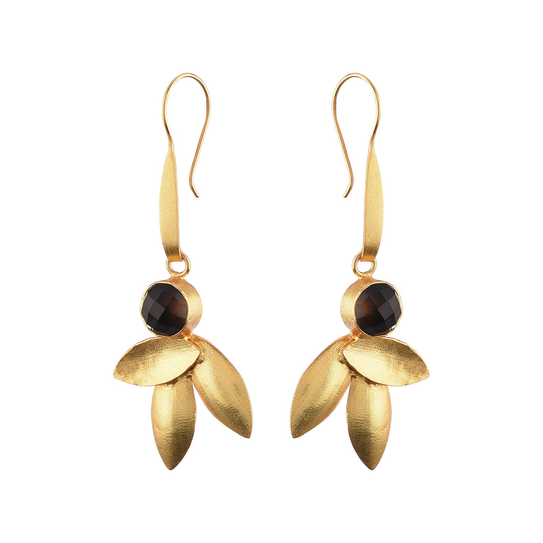 Sage leaf earrings