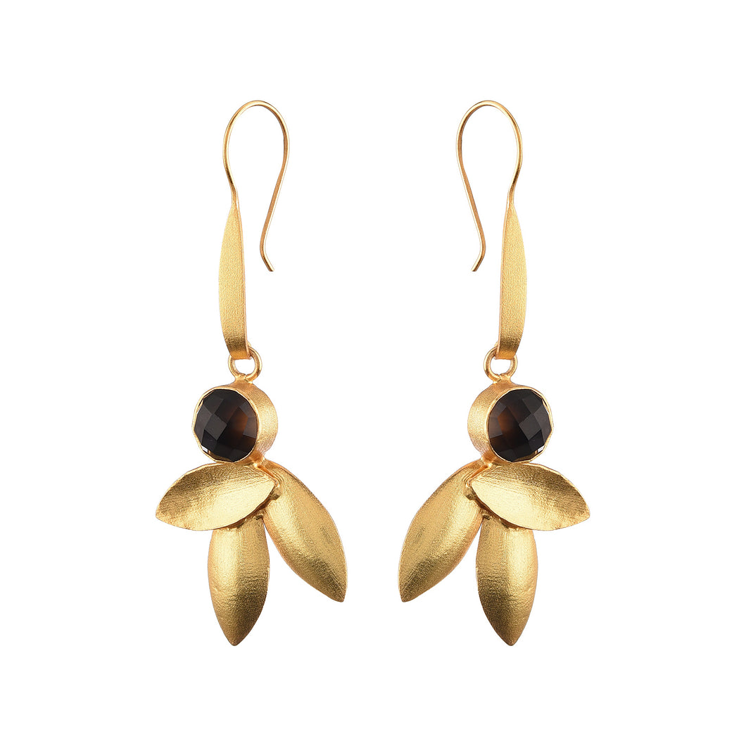 Sage leaf earrings
