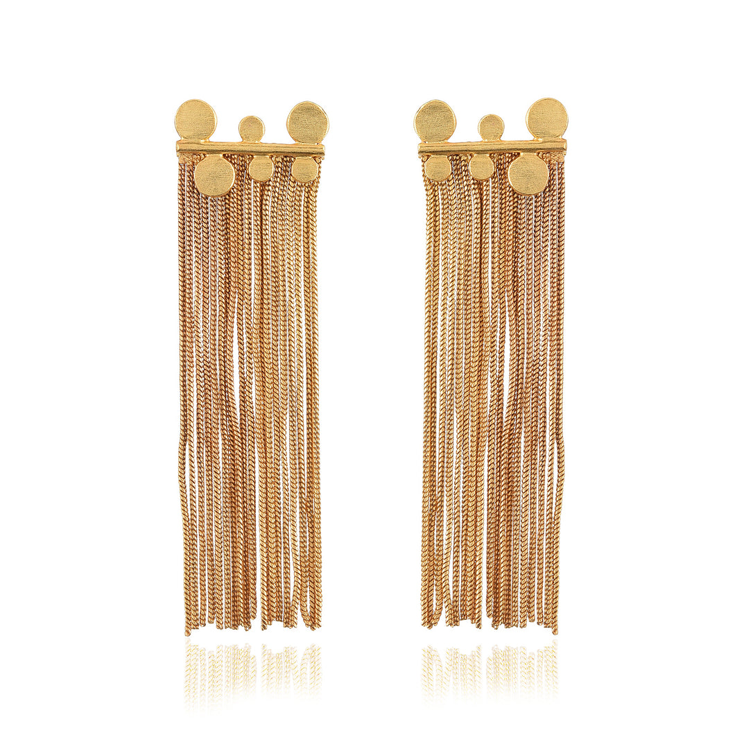 Maiden curtain earrings