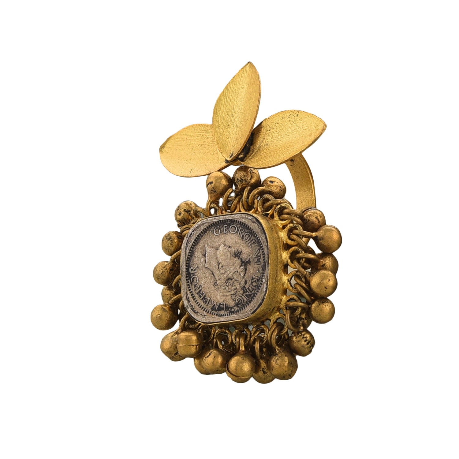 Mitti of Kutch classic gold twin ring