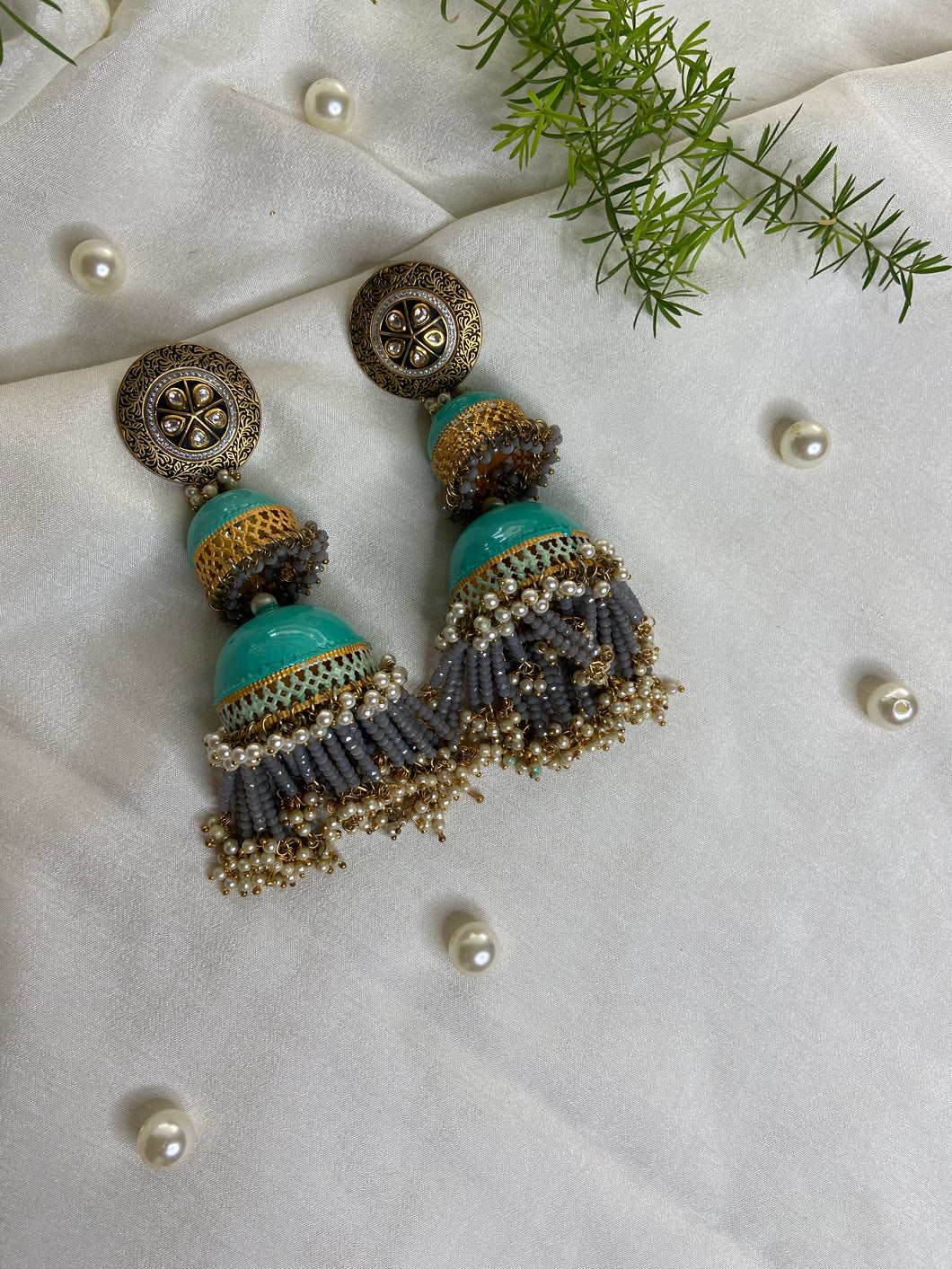 Bikaneri double Jhumkas