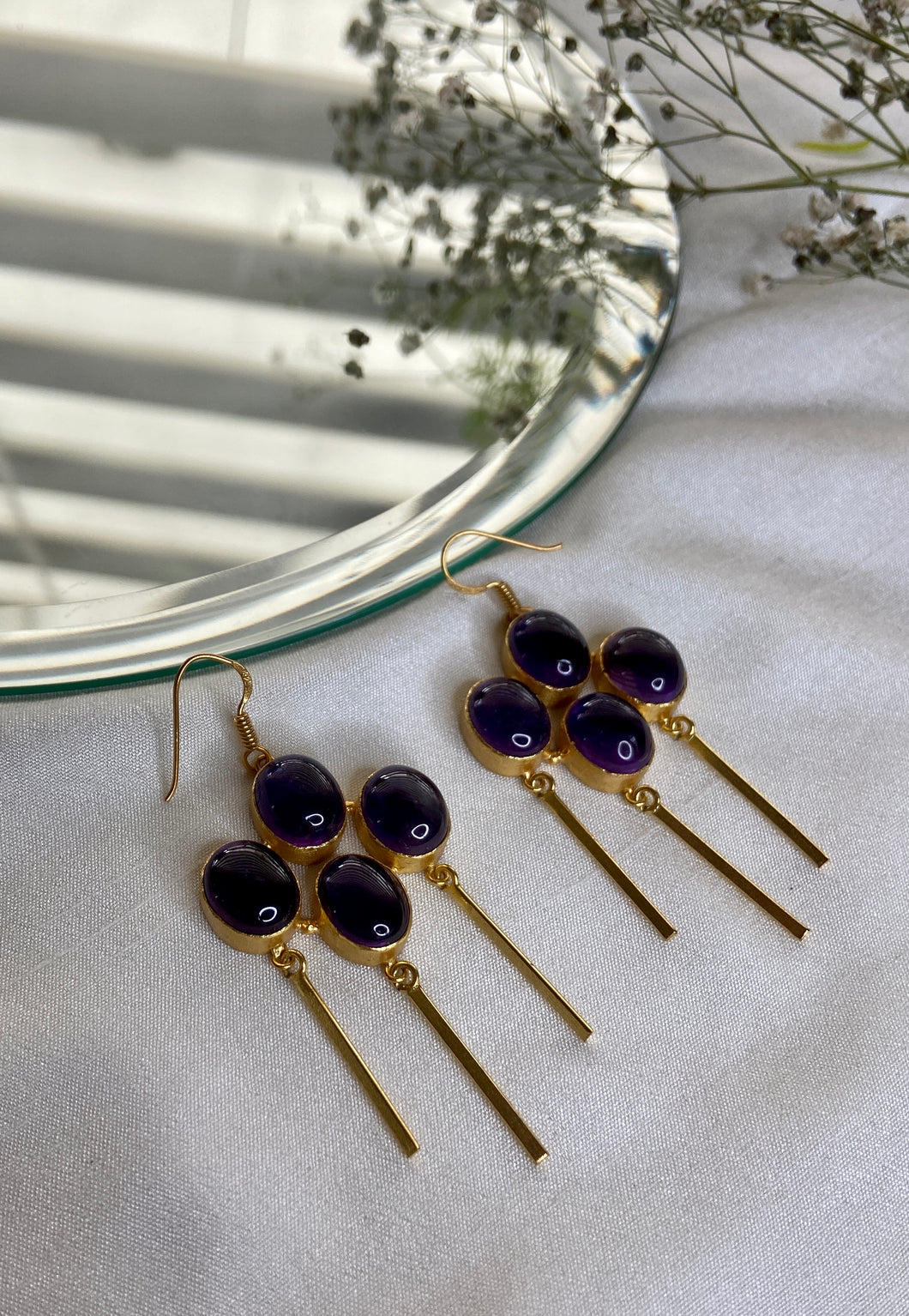 Georgian dice earrings