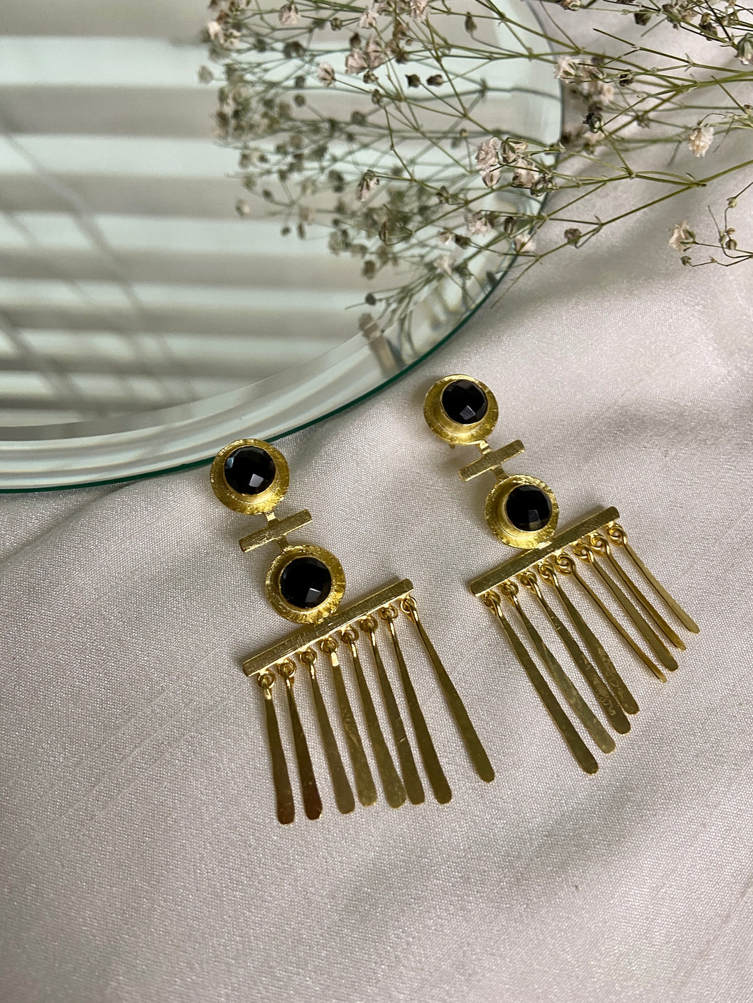 Fringe egyptian earrings