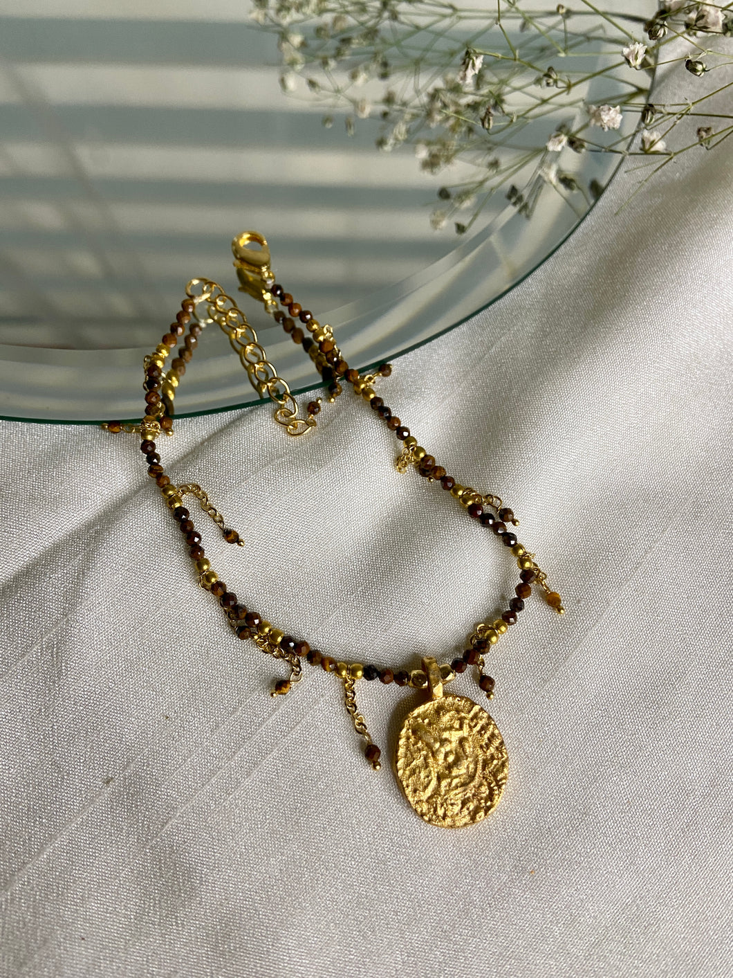 Medallion charm bracelet