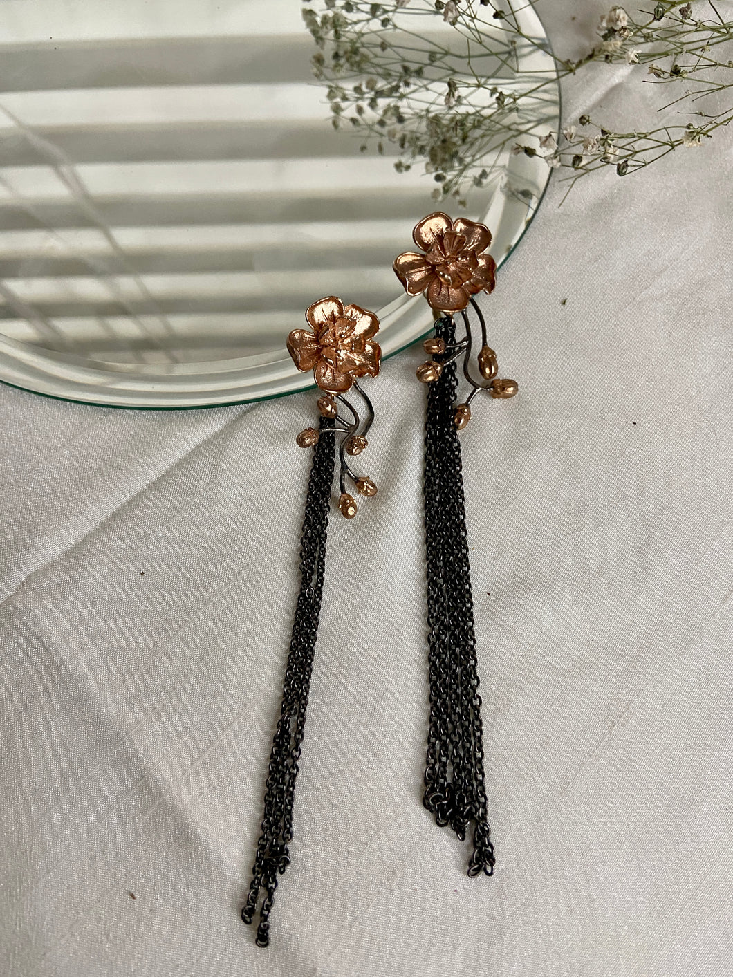 Rose earrings