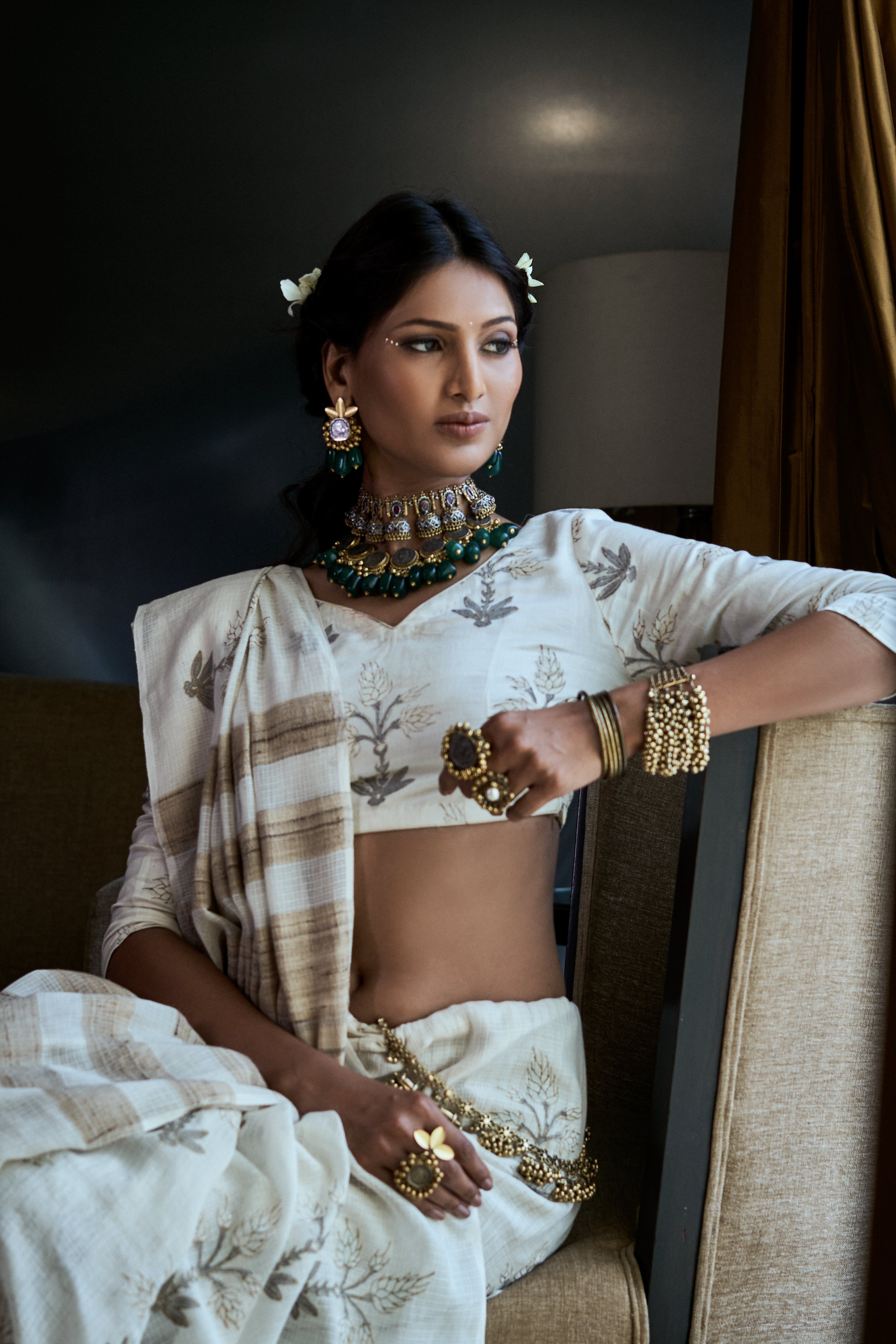 Mitti of Kutch classic gold twin ring