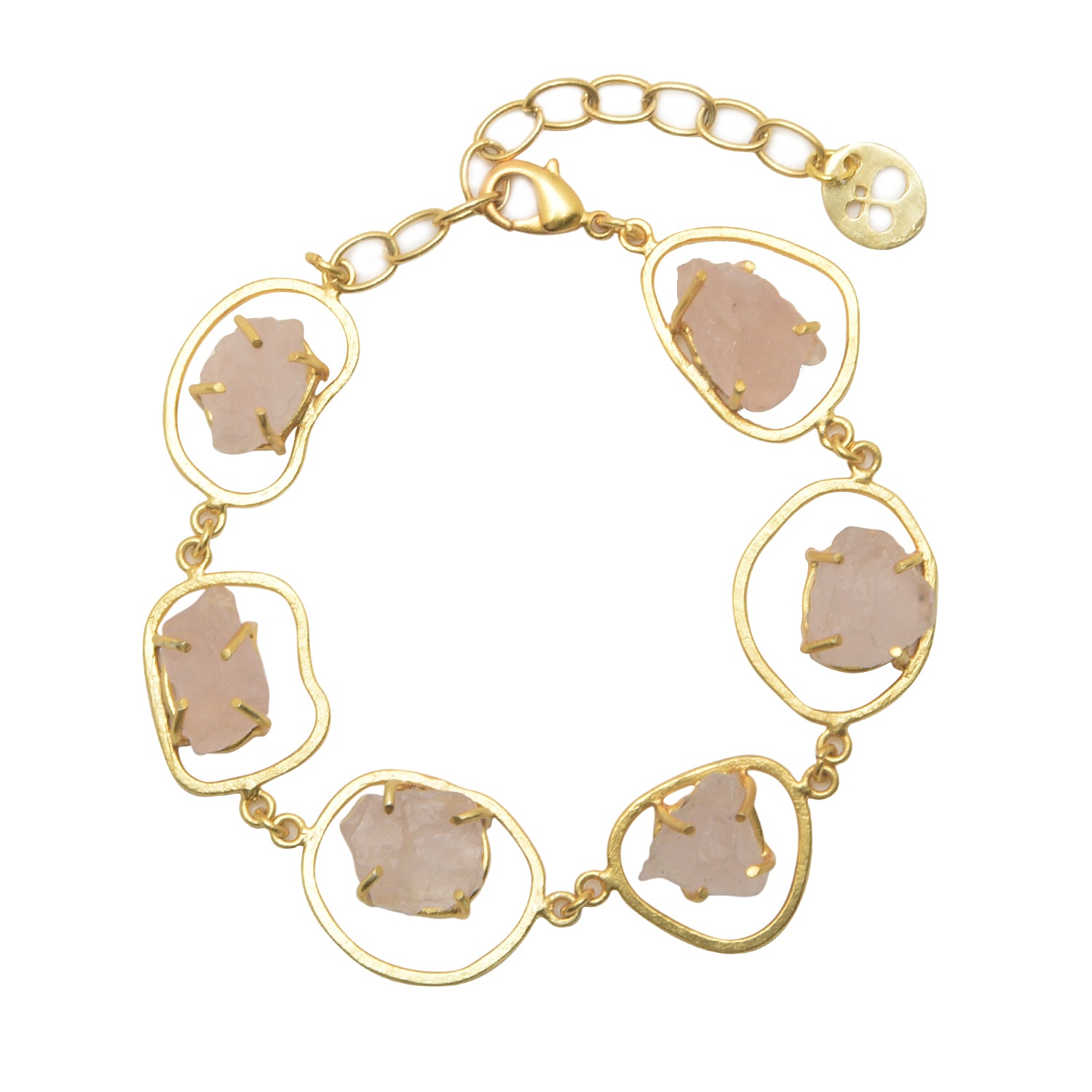 Gulab 3-Piece Set: Gold-Plated Jewelry Set Inspired by the Blush Rose